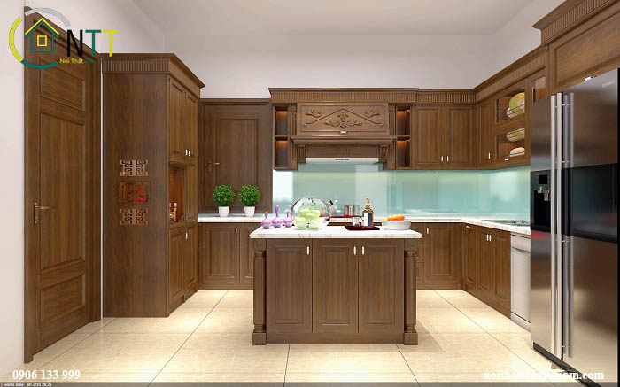 Mẫu thiết kế nội thất phòng bếp anh Thành – Quảng Bình