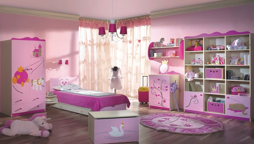  Phòng ngủ màu hồng cho bé gái yêu thích thời trang