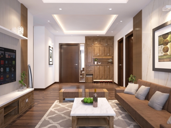 Thiết kế nội thất chung cư An Bình City căn hộ 124m2 3 phòng ngủ