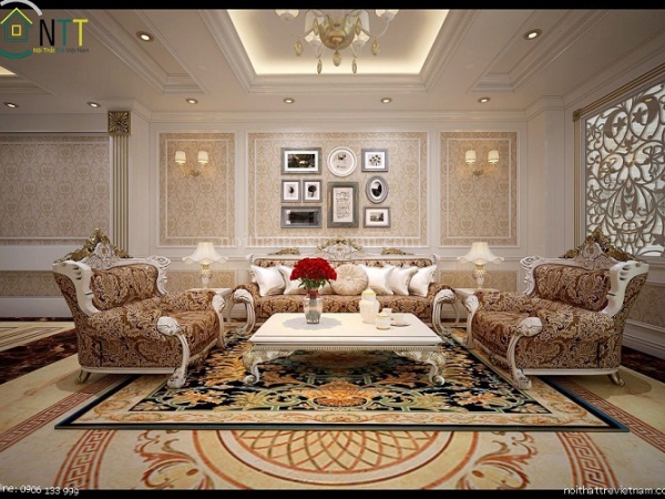 Công trình biệt thự tân cổ điển đẹp phong cách châu Âu của chú Nam