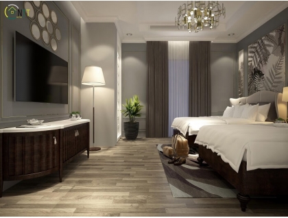 Công trình thiết kế phòng khách sạn đẹp Aqua Sun Phú Quốc