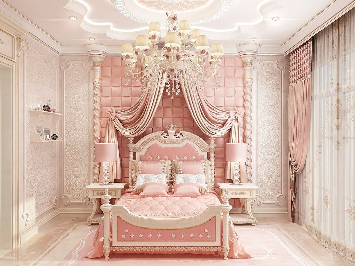 Mẫu 25 những mẫu thiết kế phòng ngủ đẹp cho bé gái
