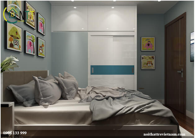 Không gian phòng ngủ sang trọng với phong cách nội thất hiện đại​