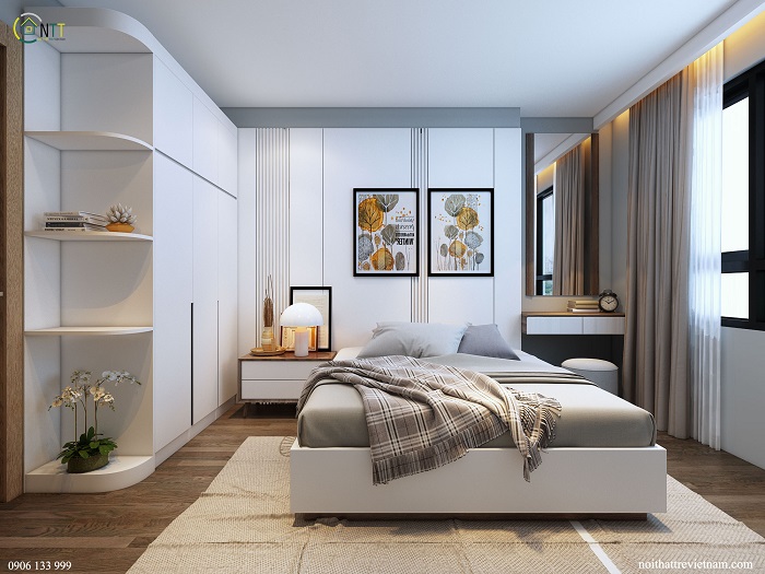 [Báo giá] 25 mẫu thiết kế nội thất chung cư 70m2 2 phòng ngủ dễ ứng dụng