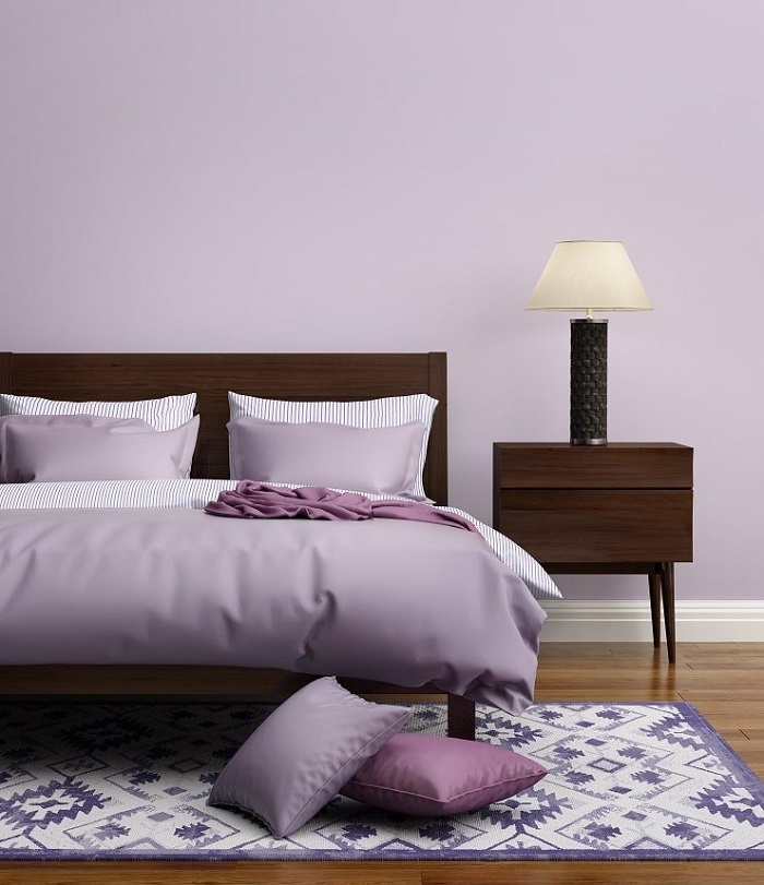 35 mẫu phòng ngủ màu tím lãng mạn và HOT nhất 2022