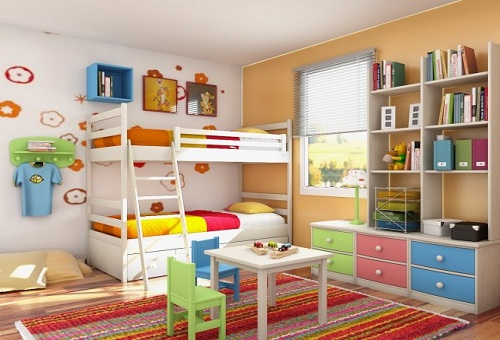 Thiết kế nội thất phòng trẻ em cần chú ý tới nhu cầu vui chơi và học tập của trẻ trong phòng
