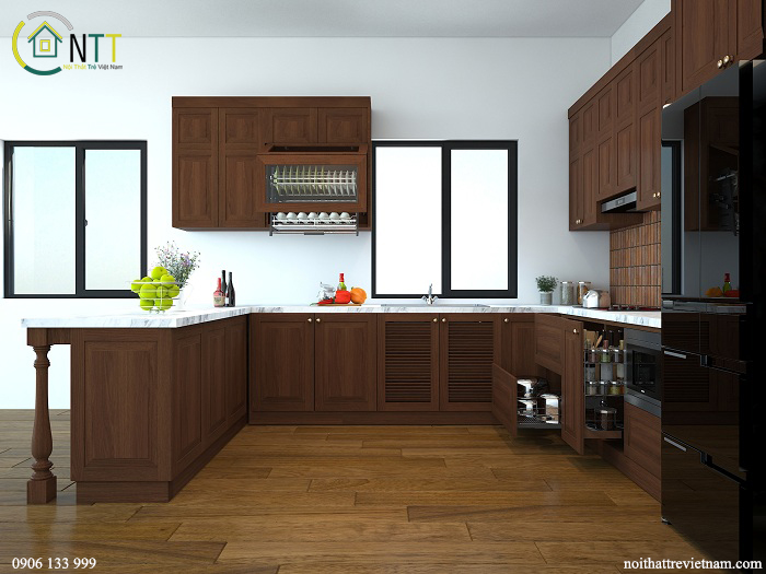 ​Mẫu thiết kế nội thất phòng bếp chị Lan – Thanh Hóa