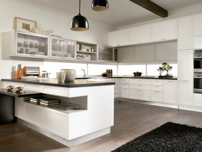 Phòng bếp hiện đại với công năng sử dụng tiện nghi của các đồ nội thất