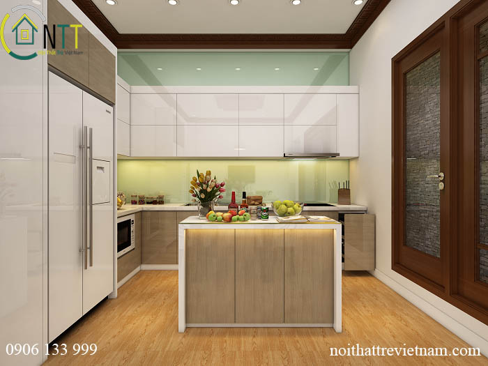 Không gian phòng bếp gọn gàng - nội thất hiện đại