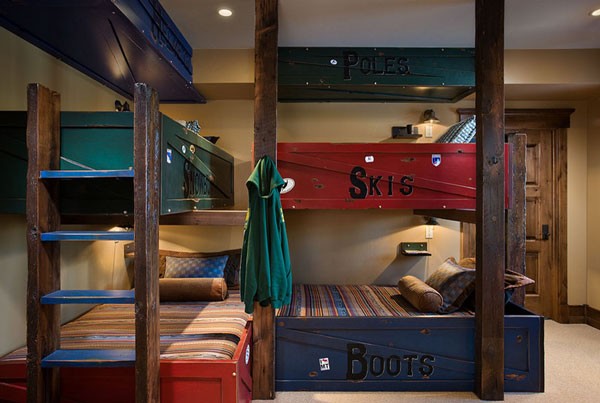 Thiết kế nội thất phòng ngủ nhỏ với giường tầng cho các bé
