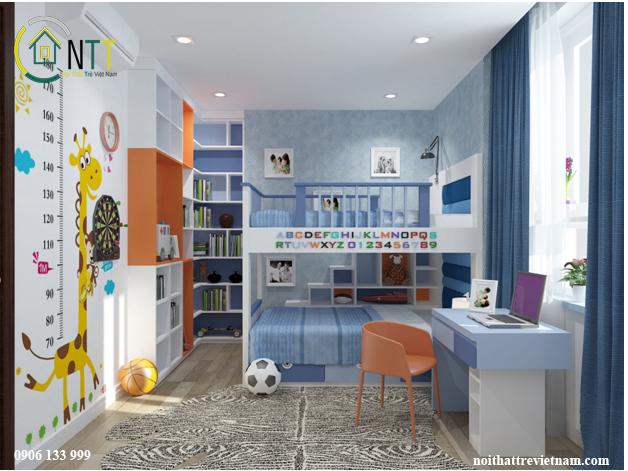 Một mẫu thiết kế nội thất phòng trẻ em
