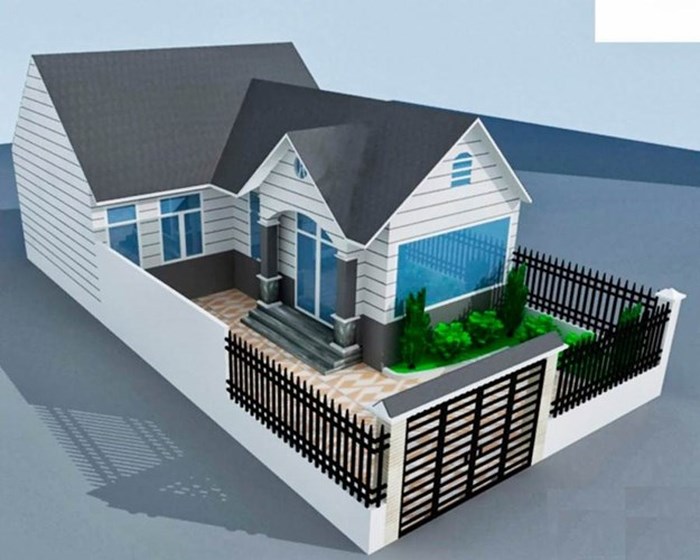 bản vẽ cad nhà cấp 4 nông thôn