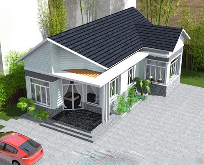 sơ đồ nhà cấp 4 chữ L