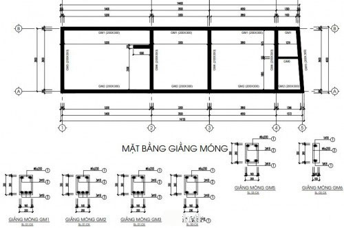 ​Kỹ thuật làm móng nhà cấp 4 – Giằng móng nhà cấp 4