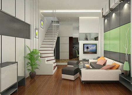 cầu thang nhà ống 5m