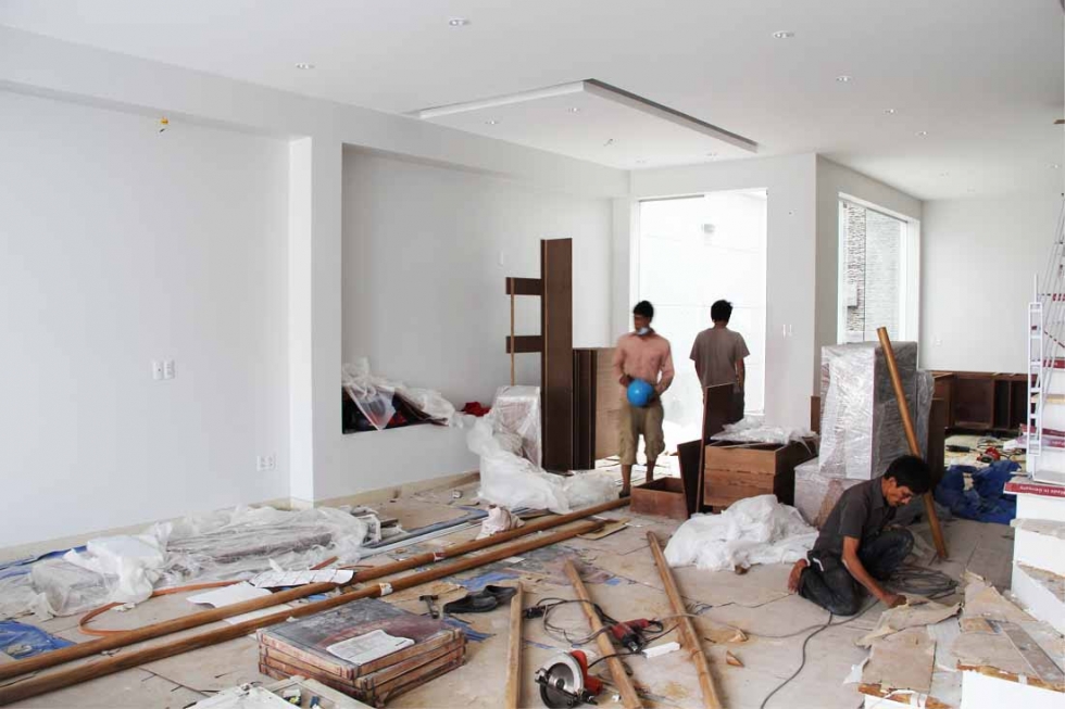 Thi công nội thất đặc biệt cần chính xác bản thiết kế, từ việc lắp đặt và bố trí