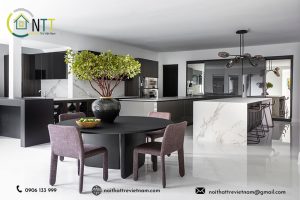 Bí quyết thiết kế nội thất phòng bếp chung cư hiện đại tối giản